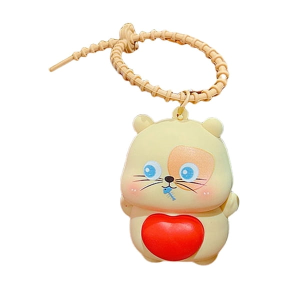 Heart-Shaped Stress Relief Doll - Silica Gel Keychain & Bag Charm, Valentine's Day Exclusive Gift, Portable Decompression Toy, Multi-functional Cute Accessory