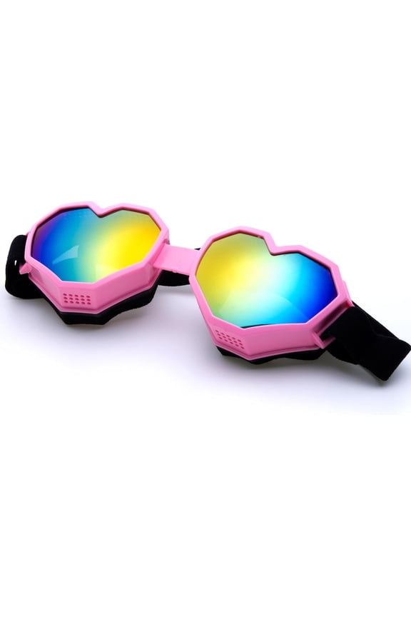 Heart Shaped Sunglasses Fashion Ski Goggles Colorful Oversize Love Glasses for Women Men Fun Eyeglass