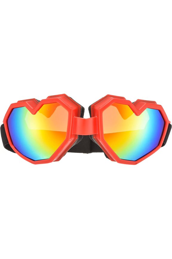 Heart Shaped Sunglasses Fashion Ski Goggles Colorful Oversize Love Glasses for Women Men Fun Eyeglass