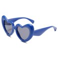 thumbnail image 1 of Heart Shaped Sunglasses: Thick Frame Fashion Sunglasses for Sun Blocking, PC Frame, Stylish Heart-Shaped Design, 1 of 5