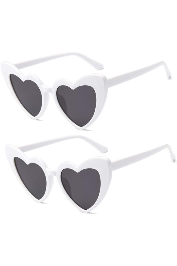 Heart Shaped Sunglasses for Women Eye Mod Style Retro Glasses