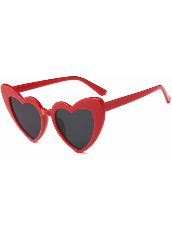 Heart Shaped Sunglasses for Women Eye Mod Style Retro Glasses