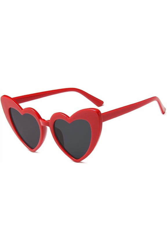 Heart Shaped Sunglasses for Women Eye Mod Style Retro Glasses