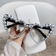 thumbnail image 1 of Womens Heart Shaped Sunglasses UV400 Protection Trendy Oval Eyewear Fashion Sun Glasses For Travel And Heart, 1 of 3