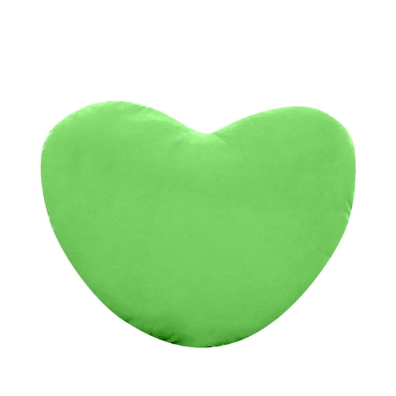 Heart Shaped Throw Pillow, Soft Plush Green, 7.9 Inch 1 Pack Valentine's Day Decorative Cushion, Suitable for Sofa Bed Bedroom Car Party Home Decor Holiday Gift for Family Friends Lovers