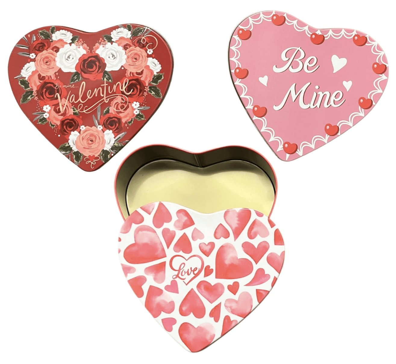 Heart Shaped Tins 3 Ct