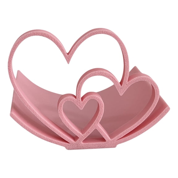 Heart Shaped Toilet Paper Holder,Paper Towels Holder,Heart Shape Stand,Countertop Paper Towel Holder Bathroom Organizer for Farmhouse Home Bathroom Toilet Cabinet Bar Apartment,Pink,1 Pack,3.81"