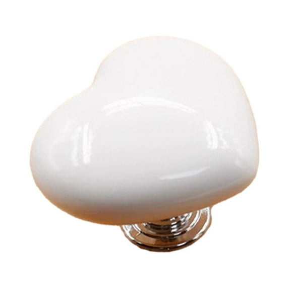 Heart Shaped Toilet Press Button Toilet Press Tool Simple Lovely Portable Toilet Flush Button Helper for Bathroom Decoration White