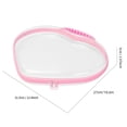 thumbnail image 1 of Heart Shaped Transparent Hand Storage Bag with Double Zipper, Small Household Items Storage Bag, Travel Toiletries Storage Bag, 1 of 5