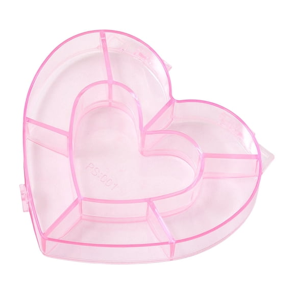 Heart Shaped Valentine Candy Jar Fillable Container Without Handle Sweetheart Cookie Jar For Sugar Treats Pink For Adults