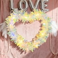 thumbnail image 1 of Heart Shaped Valentine’s Day Wreath, Pre-Lit Floral Rose Garland, LED Love Heart Wreath for Doors and Home, Romantic Holiday Decorations(With light), 1 of 6