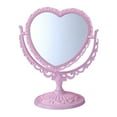 thumbnail image 1 of Heart Shaped Vanity with Double Rotation and Magnification Non Base for Precise Makeup Application, 1 of 6