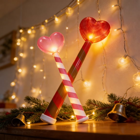 Heart-Shaped Wand Lamp Ornament, Romantic Room Decor for Couples, Valentine'S Day Gift for Her, Bedroom Night Light for Anniversary, Living Room Mantel Display for Home Setting Sopatenor