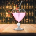 thumbnail image 1 of Heart Shaped Wine Glasses Set - 9oz Lead-Free Crystal Champagne Coupe Goblets for Wedding/Anniversary | Romantic Bar Cocktail Cups with Anti-Slip Base, 1 of 5