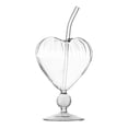 thumbnail image 1 of Heart Shaped Glasses Unique Design For Bars & Home Use Clear Glass Glass&Bottle Home Decor Easy To Use, 1 of 6
