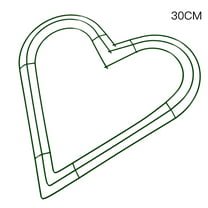 2 Pack Heart Metal Wreath 12 Inch Heart Shaped Wire Wreath Frame for Making  DIY Floral Crafts Christmas Valentine's Day Wedding Party Supplies Garden