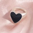 thumbnail image 1 of Heart Shaped Women Ring Gold And Silver Alloy Electroplated Fashion Jewelry With Loose Gemstones European Style, 1 of 2