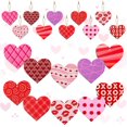 thumbnail image 1 of Heart Shaped Wooden Hanging Ornament | Valentine’s Day Decoration | Rustic Wood Heart Home Decor | Wedding Party Accent | 30/36pcs | Romantic Gift | Durable Crafted Keepsake, 1 of 6