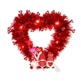 thumbnail image 1 of Heart Shaped Wreath, 13 inch Valentine's Day Wreaths Ornament for Front Door Outdoor Windows Farmhouse Wedding Christmas, 1 of 3