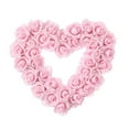 thumbnail image 1 of Heart Shaped Wreath Red Rose Flower Wreath Valentine's Day Wreath Holiday Wreath Artificial Rose Garland Wedding Hanging Wreath for Valentine's Day Wedding Party Decoration, 1 of 7