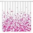 thumbnail image 1 of Heart Shower Curtain Valentine''s Day Falling Red Heart Colorful Romantic Sweet Couple Fabric Bathroom Decor Curtain with Hooks,Magenta, 1 of 6