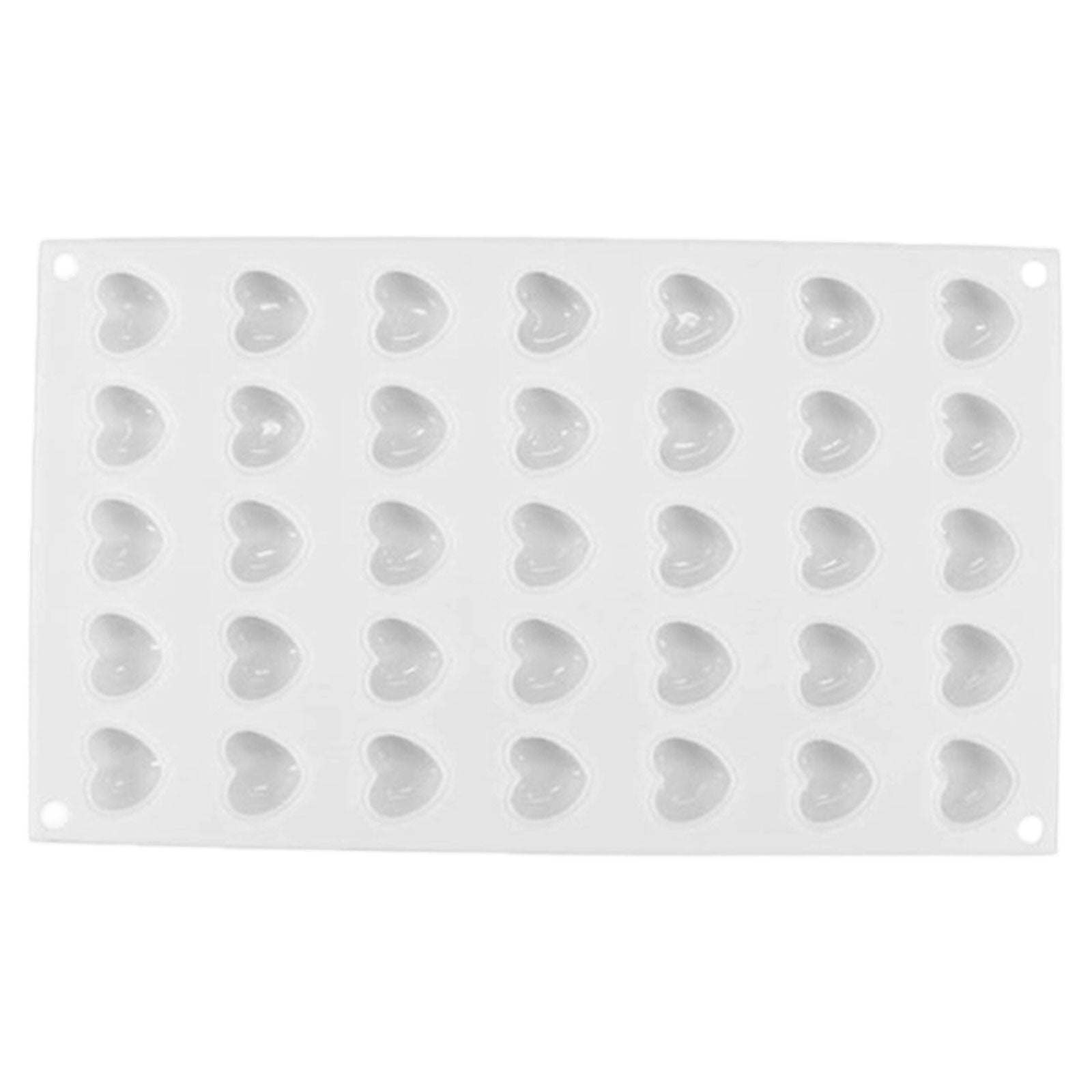 Heart Silicone Baking Mold, French Cake Mold 29.5x17.2x1.4cm White, 1PC ...