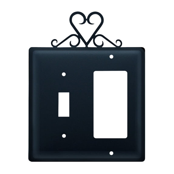 Heart Single Switch & GFI CUSTOM Product, Allow 4 to 6 Weeks