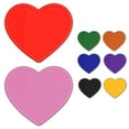 thumbnail image 1 of Heart Solid Applique Embroidered Iron-On Patch - 2.5 Inch Small - Purple, 1 of 5