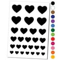thumbnail image 1 of Heart Solid Water Resistant Temporary Tattoo Set Fake Body Art Collection - Yellow, 1 of 6