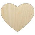 thumbnail image 1 of Heart Solid Wood Shape Unfinished Piece Cutout Craft DIY Projects - 4.70 Inch Size - 1/8 Inch Thick, 1 of 7