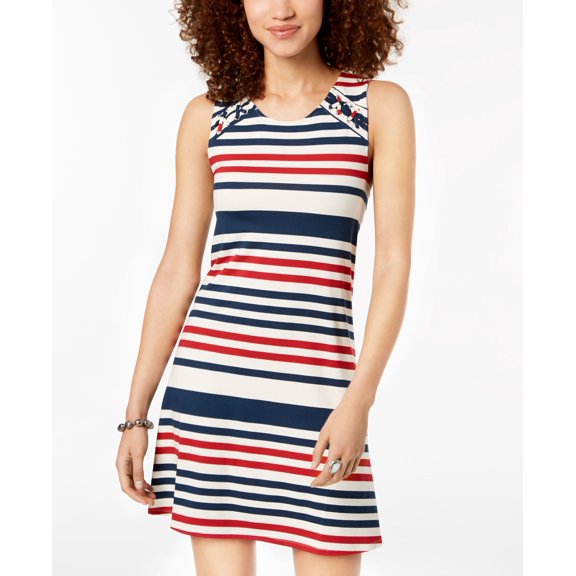 Heart Soul Juniors Striped Tank Dress Multi Stripe XL