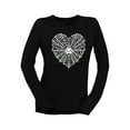 thumbnail image 1 of Heart Spider Web Halloween Graphic - Women's Long Sleeve, 1 of 4