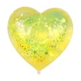 thumbnail image 1 of Heart Squishy Toy with Glitter and Slow Rising Design, Single, Yellow, for Relaxation and, 1 of 3