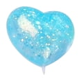 thumbnail image 1 of Heart Squishy Toy with Slow Rising Glitter Design, Single Piece, Blue, for Kids and Adults, Sensory Squeeze Toy, 1 of 3