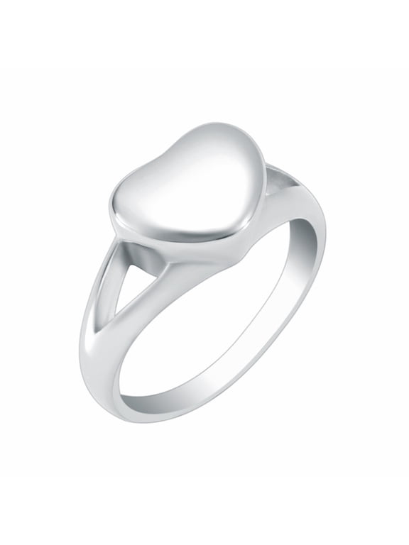Heart Stainless Steel Women Ring Keepsake Cremation Jewelry for Ashes Holder Memorial Urn Ring