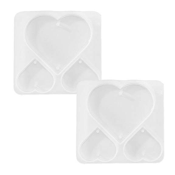 Heart Star Shape Resin Molds Silicone Beads Curtain Pendant Resin Molds Set for Making Wall Home Decoration