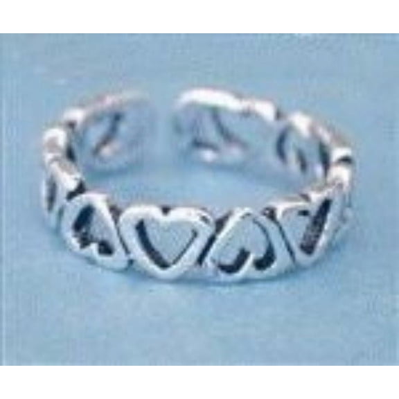 Heart Sterling Silver Toe Ring