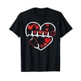 thumbnail image 1 of Heart Stethoscope Valentines Day Cool Nurse Nursing RN LPn Men Women T-Shirt, 1 of 5
