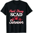 thumbnail image 1 of Heart Strong SCAD Survivor Awareness Surgery Heart Disease T-Shirt, 1 of 4