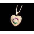 thumbnail image 1 of Heart Studded Necklace, 1 of 5