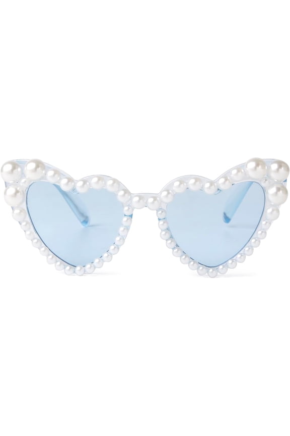 Heart Sunglasses Cute Pearl Heart Shaped Sunglasses Age 3-8