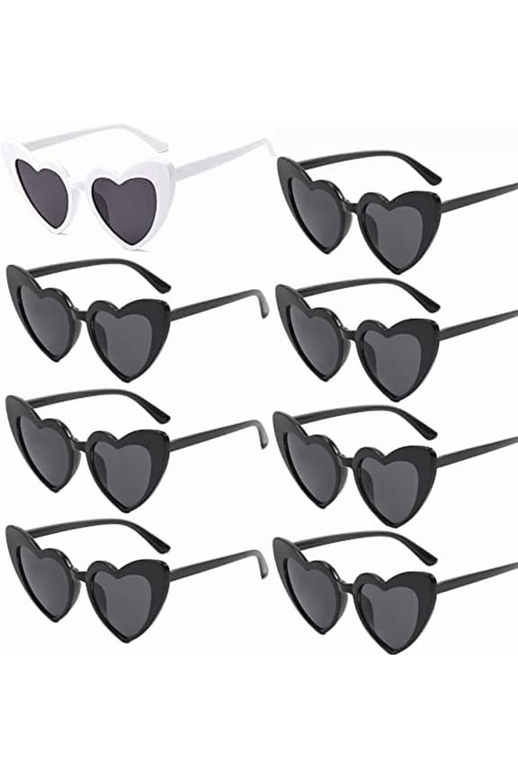 Heart Sunglasses for Women, UV Protection Coating,Vintage Cat Eye Heart Glasses, Mother's Day Gift