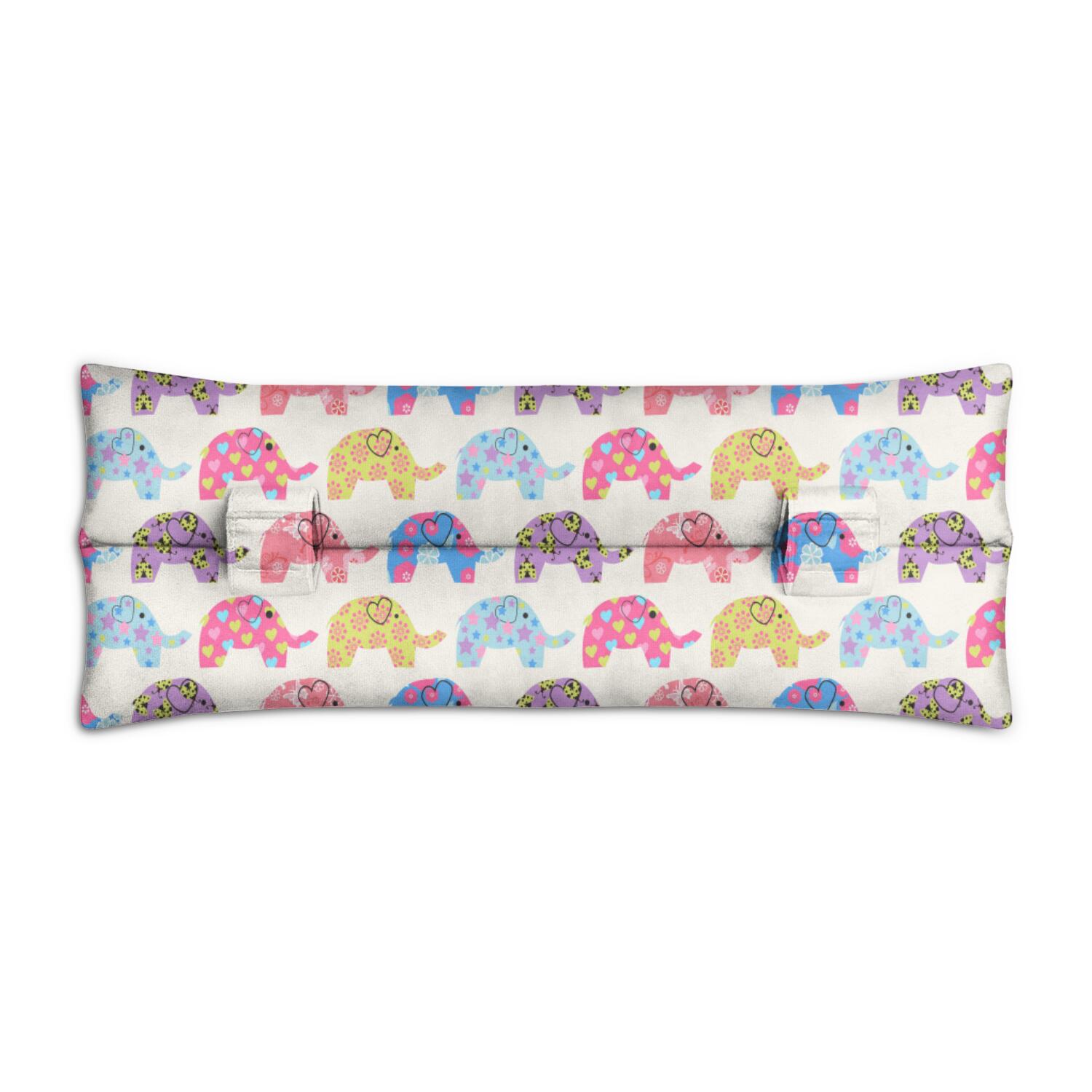 Heart Surgery Recovery Pillow - Ethnic Spiritual Elephant Design - Soft Fabric for Enhanced Driving Comfort