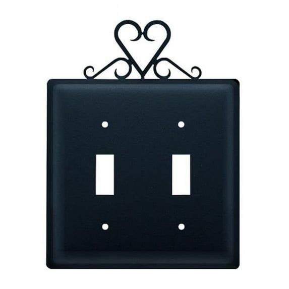 Heart Switch Cover Double - Black