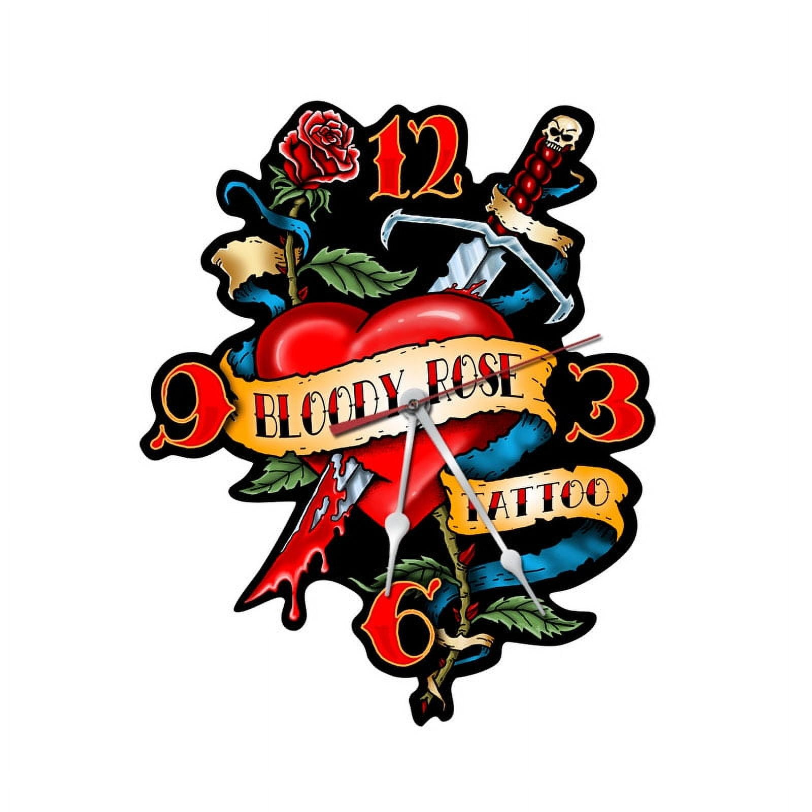 Heart Tattoo Vintage Sign “Made in the USA with heavy gauge steel\, image size:1600x1600