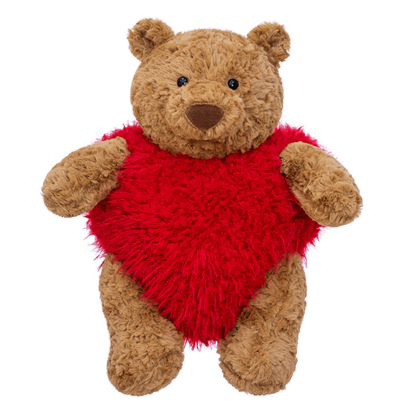 Heart Teddy Bear Plush Toy, Soft Stuffed Animal Doll, Holiday Gift, 10–22 Inch