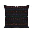 Heart Throw Pillow Cover heart pulse,Pillow Case Soft Pillows Covers