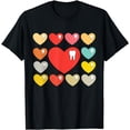 thumbnail image 1 of Heart Tooth Valentines Day Cute Dentist Dental Hygienist T-Shirt, 1 of 4