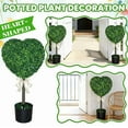 thumbnail image 1 of Heart Topiary Boxwood Tree, 29.5" UV-Resistant Home Decor for Porch Garden Outdoor & Indoor, Spring Heart Artificial Topiary Tree, Easter Gifts for Family Friends, 1 of 5