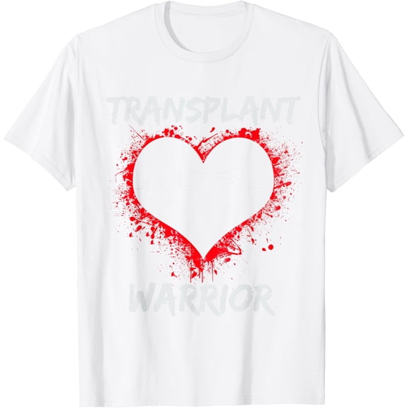 Heart Transplant Tshirt - Transplant Warrior kids women men T-Shirt100% pure cotton white short-sleeved T-shirts for men and women